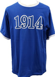 Buffalo Dallas Phi Beta Sigma 1914 Ringer T-Shirt [Blue - Short Sleeve]