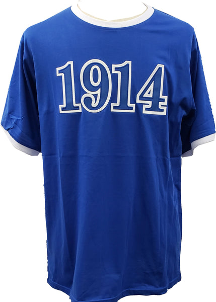 Buffalo Dallas Phi Beta Sigma 1914 Ringer T-Shirt [Short Sleeve - Blue]