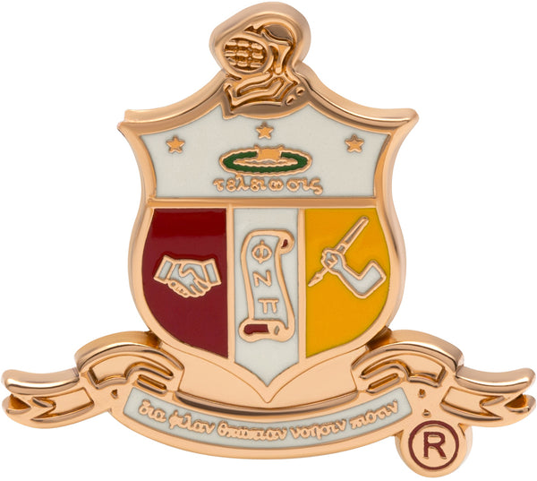 Kappa Alpha Psi 3D Shield Lapel Pin [Gold]