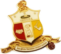 Kappa Alpha Psi Color Shield Lapel Pin [Gold - 1"]