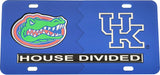 Florida + Kentucky House Divided Split License Plate Tag [Blue/Blue]