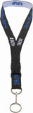 Zeta Phi Beta Woven Embroidered Lanyard [Black]