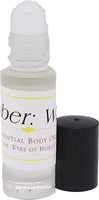 Amber: White - Type Scented Body Oil Fragrance [Clear - 1/8 oz. - Clear Glass - Roll-On]