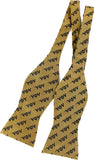 Big Boy Alpha Phi Alpha Divine 9 Mens Bowtie [Old Gold]