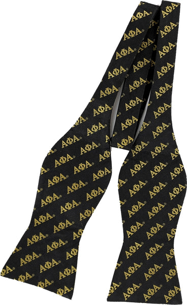 Big Boy Alpha Phi Alpha Divine 9 Mens Bowtie [Black]