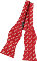 Big Boy Kappa Alpha Psi Divine 9 Mens Bowtie [Crimson Red]