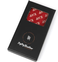 Big Boy Kappa Alpha Psi Divine 9 Mens Bowtie [Crimson Red]