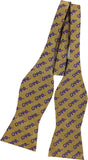 Big Boy Omega Psi Phi Divine 9 Mens Bowtie [Old Gold]