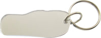 Eastern Star Flip Flop Sandal Key Chain [Silver]