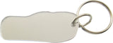 Eastern Star Flip Flop Sandal Key Chain [Silver]