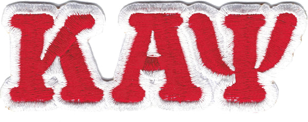 Kappa Alpha Psi Small Letter Iron-On Patch Set [Red]