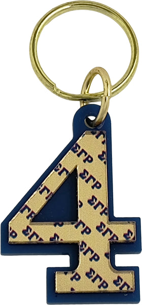 Sigma Gamma Rho Line #4 Key Chain [Blue]