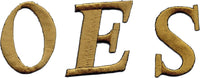 Eastern Star Pentagram Down Iron-On Patch [Gold]