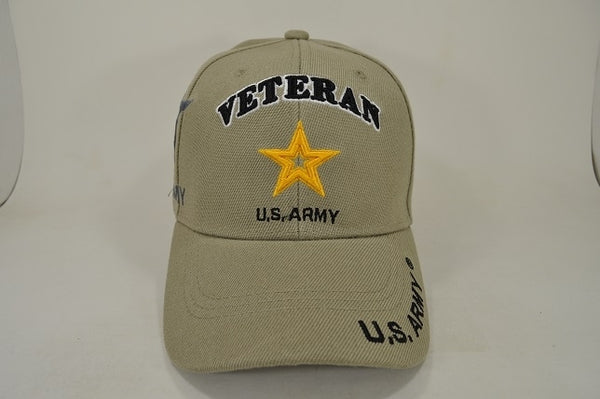 U.S. Army Veteran New Star Shadow Mens Cap [Khaki]