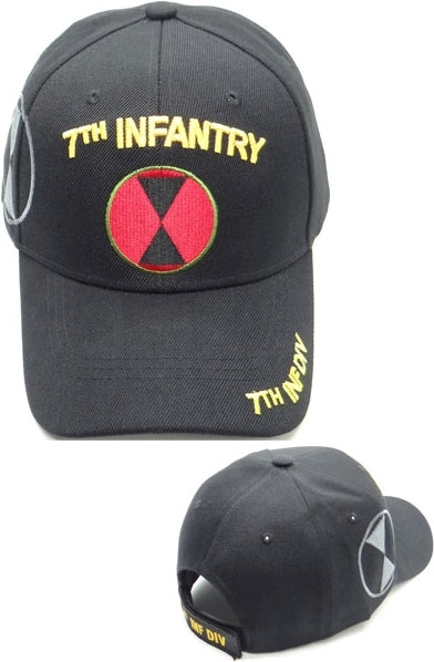 7th Infantry Side Shadow Mens Cap [Black]