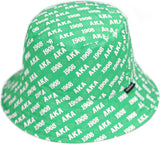 Big Boy Alpha Kappa Alpha Divine 9 S145 Reversible Womens Bucket Hat [Pink/Green]