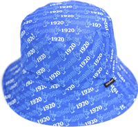 Big Boy Zeta Phi Beta Divine 9 S145 Reversible Womens Bucket Hat [Black/Royal Blue]