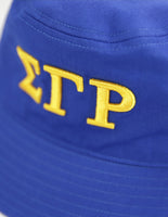 Big Boy Sigma Gamma Rho Divine 9 S145 Reversible Womens Bucket Hat [Royal Blue/Gold]