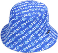 Big Boy Phi Beta Sigma Divine 9 S145 Reversible Mens Bucket Hat [Black/Royal Blue]