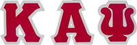 Kappa Alpha Psi Satin Tackle Twill Letters Iron-On Patch Set [Red]