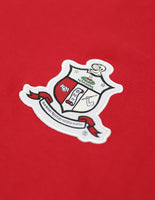 Big Boy Kappa Alpha Psi Divine 9 S4 Mens Long Sleeve Tee [Crimson Red]