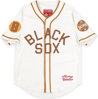 Big Boy Baltimore Black Sox S2 Heritage Mens Baseball Jersey [Ivory White]