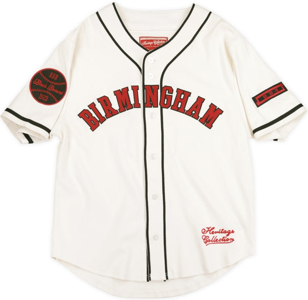 Big Boy Birmingham Black Barons S2 Heritage Mens Baseball Jersey [Ivory White]
