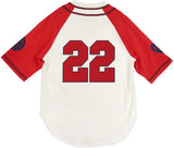 Big Boy Kansas City Monarchs Buck O'Neil No. 22 Replica Mens Baseball Jersey [White/Red]