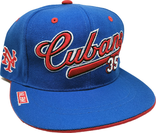 Big Boy New York Cubans Legacy S141 Mens Baseball Cap [Flat Bill - Royal Blue]