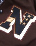 Big Boy Negro Leagues Commemorative S10 Mens Wool Baseball Jacket [Brown]