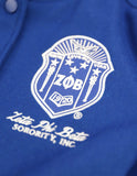 Big Boy Zeta Phi Beta Divine 9 S4 Womens Wool Jacket [Royal Blue]