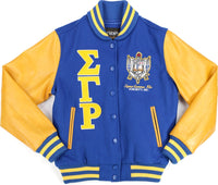 Big Boy Sigma Gamma Rho Divine 9 S4 Womens Wool Jacket [Royal Blue]