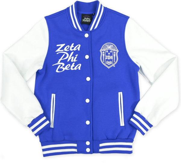Big Boy Zeta Phi Beta Divine 9 Womens Fleece Jacket [Royal Blue]