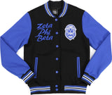 Big Boy Zeta Phi Beta Divine 9 Womens Fleece Jacket [Black]