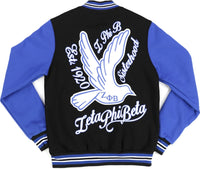 Big Boy Zeta Phi Beta Divine 9 Womens Fleece Jacket [Black]