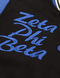Big Boy Zeta Phi Beta Divine 9 Womens Fleece Jacket [Black]