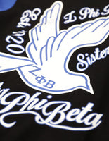 Big Boy Zeta Phi Beta Divine 9 Womens Fleece Jacket [Black]