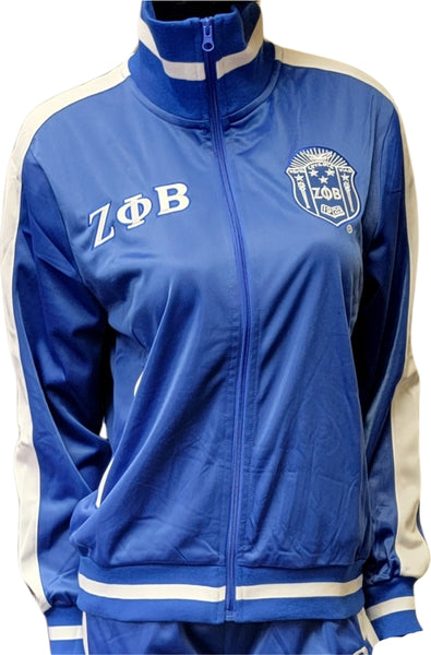 Buffalo Dallas Zeta Phi Beta Vintage Track Jacket [Blue]