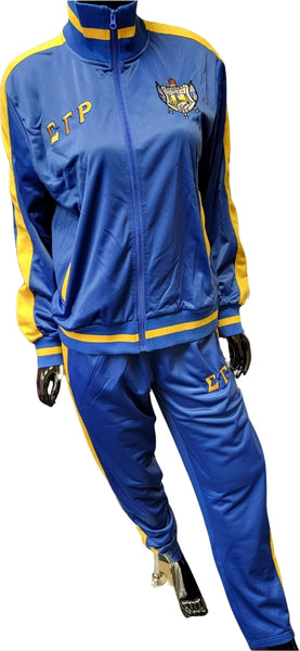 Buffalo Dallas Sigma Gamma Rho Vintage Track Suit [Blue]