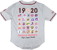 Big Boy Negro Leagues S8 Commemorative Adult Baseball Jersey [Grey]
