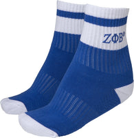 Zeta Phi Beta Quarter Socks [Blue]