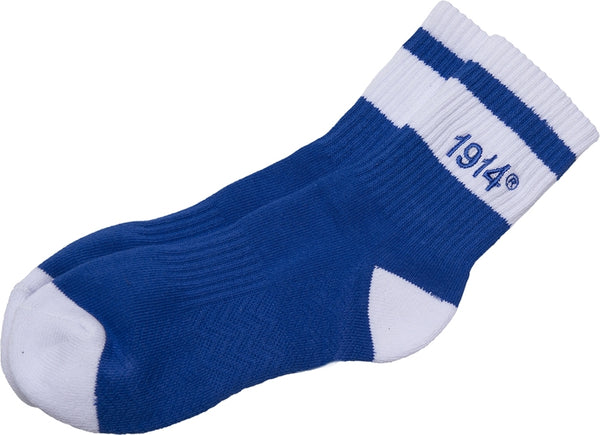 Phi Beta Sigma Quarter Socks [Blue]