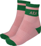 Alpha Kappa Alpha Quarter Socks [Pink]