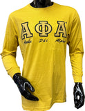 Buffalo Dallas Alpha Phi Alpha Embroidered T-Shirt [Long Sleeve - Gold]