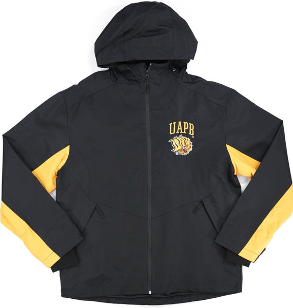 Big Boy Arkansas At Pine Bluff Golden Lions S8 Mens Windbreaker Jacket [Black]