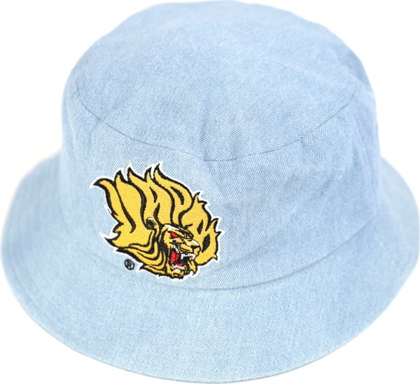 Big Boy Arkansas At Pine Bluff Golden Lions S148 Bucket Hat [Denim Blue]