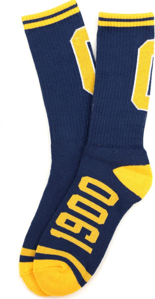 Big Boy Coppin State Eagles S5 Mens Athletic Socks [Navy Blue]