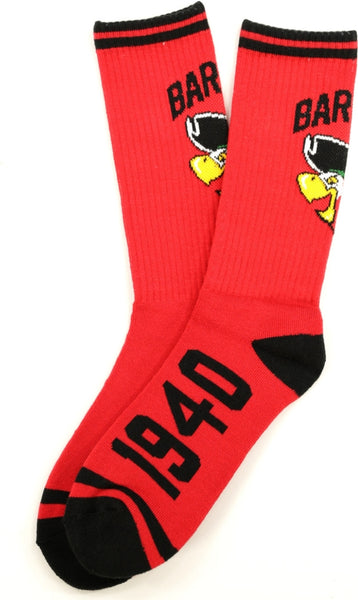 Big Boy Barry Buccaneers S5 Mens Athletic Socks [Red]