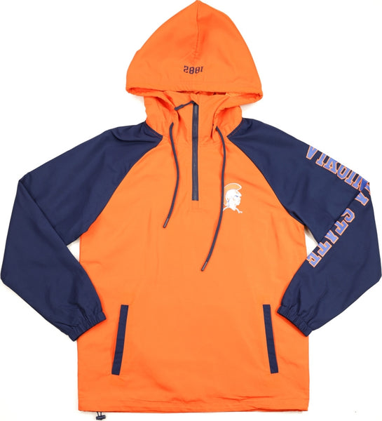 Big Boy Virginia State Trojans S4 Womens Anorak Jacket [Navy Blue]