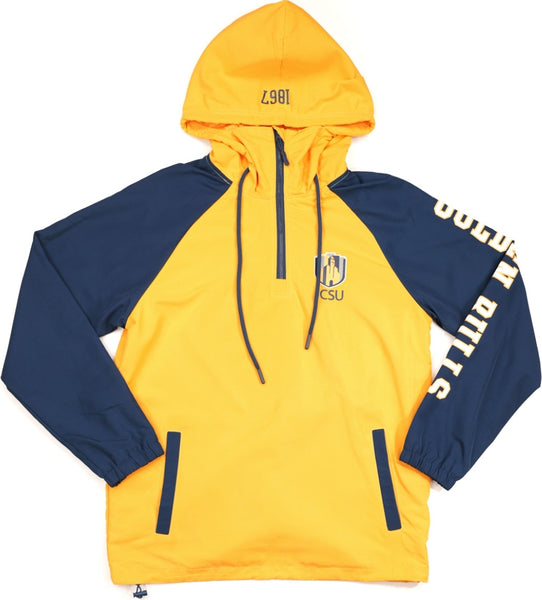 Big Boy Johnson C. Smith Golden Bulls S4 Womens Anorak Jacket [Navy Blue]